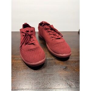 SUAVS Zilker Sneakers Burgundy‎ Knit Shoe Gum sole Women's Size 11.5